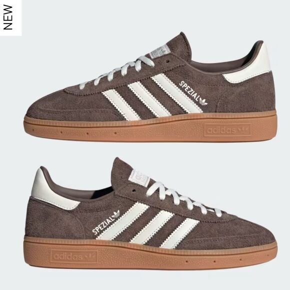 NWT Adidas Handball Spezial Sneakers Earth Strata Off White Gum Sz Women 6.5 - Picture 6 of 15